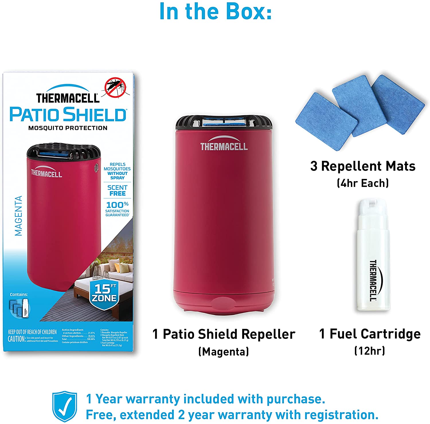 Magenta Patio Shield Mosquito Repeller 2 Magenta Patio Shield Mosquito Repeller