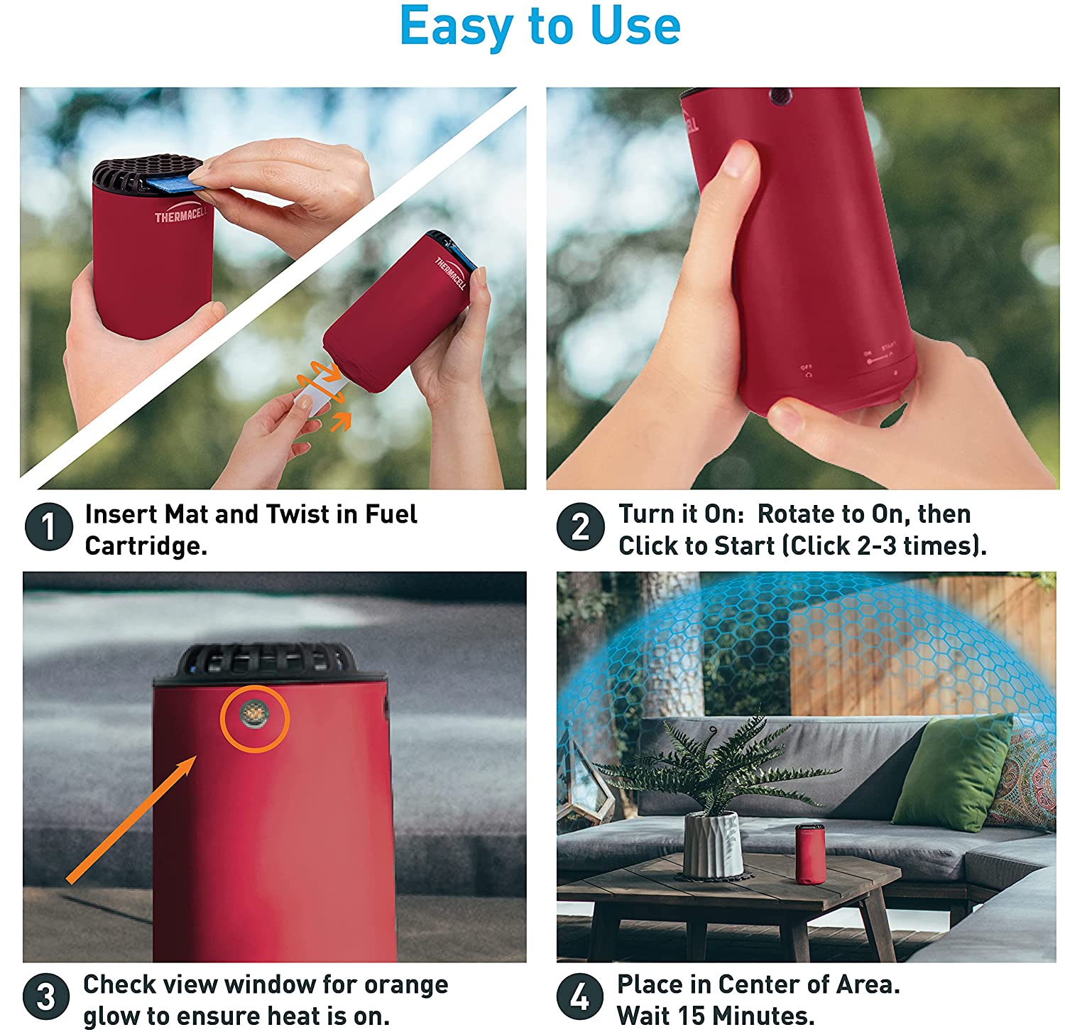 Magenta Patio Shield Mosquito Repeller 4 Magenta Patio Shield Mosquito Repeller