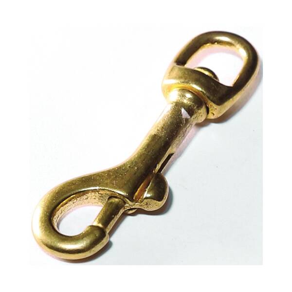 Polished Bronze Bolt Snap, 80-Pound Working Load