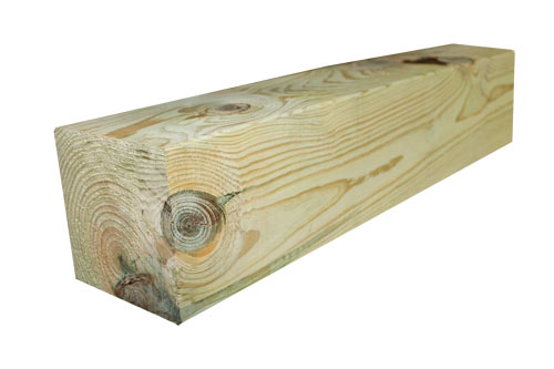 6 in. x 6 in. x 10 ft. #2 Treated Rough Hem Fir/Ponderosa Pine Lumber