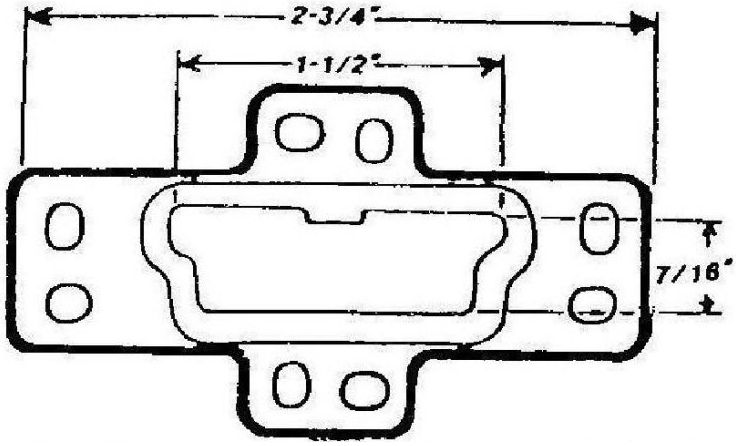 White Plastic Drawer Track Mounting Bracket, 2-Pieces