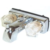 4-Inch Chrome Double Handle Bathtub And Shower Faucet