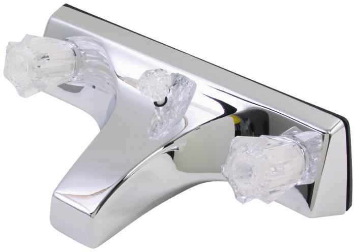 8-Inch Chrome Double Handle Bathtub And Shower Faucet