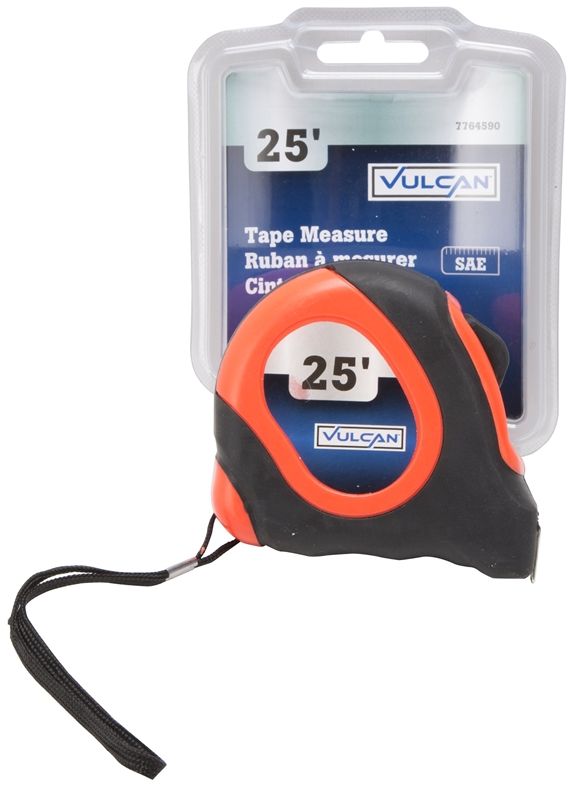1-Inch X 25-Foot Neon Orange Tape Measure