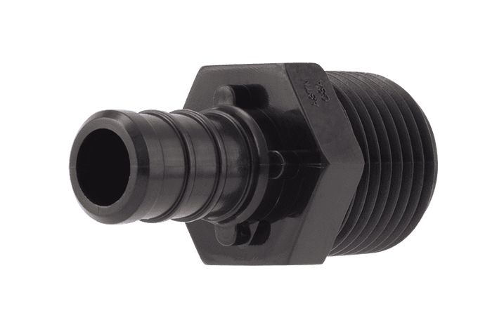 1/2 x 1/2-Inch MNPT Poly Crimp Male Connector 5-Pack