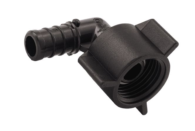 1/2 x 1/2-Inch NPSM Elbow Poly Crimp Swivel Adapter 5-Pack