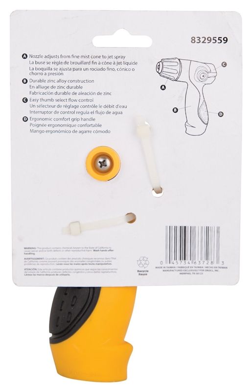 Thumb Control Adjustable Spray Nozzle