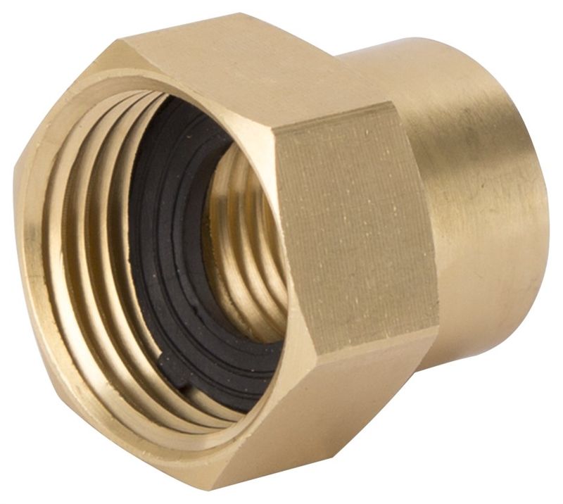 1/2 x 3/4-Inch, Fnpt X Fnh, Brass Double Connector
