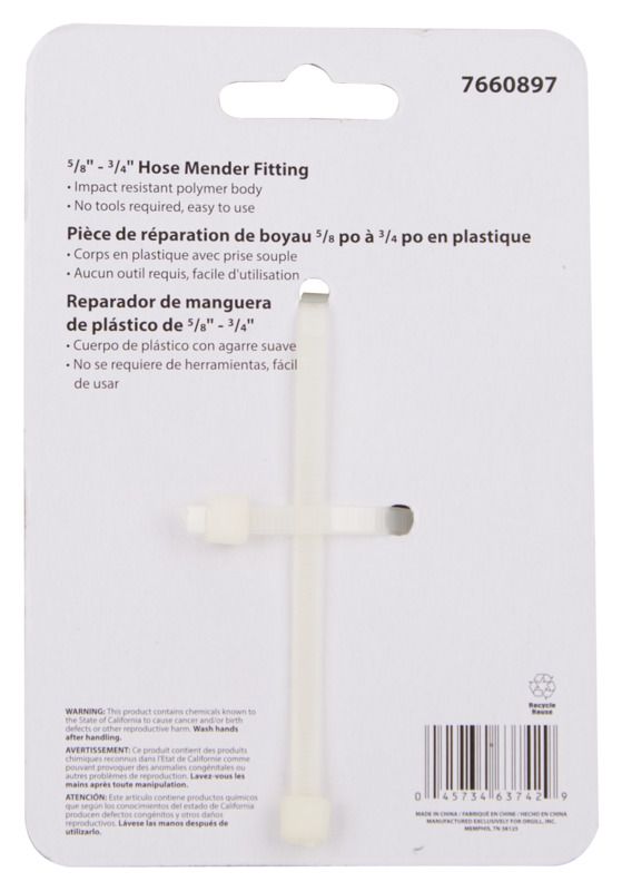 5/8 To 3/4-Inch Hose Mender Fitting