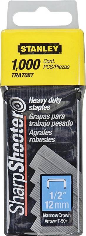 1/2-Inch Narrow Heavy Duty Crown Staple