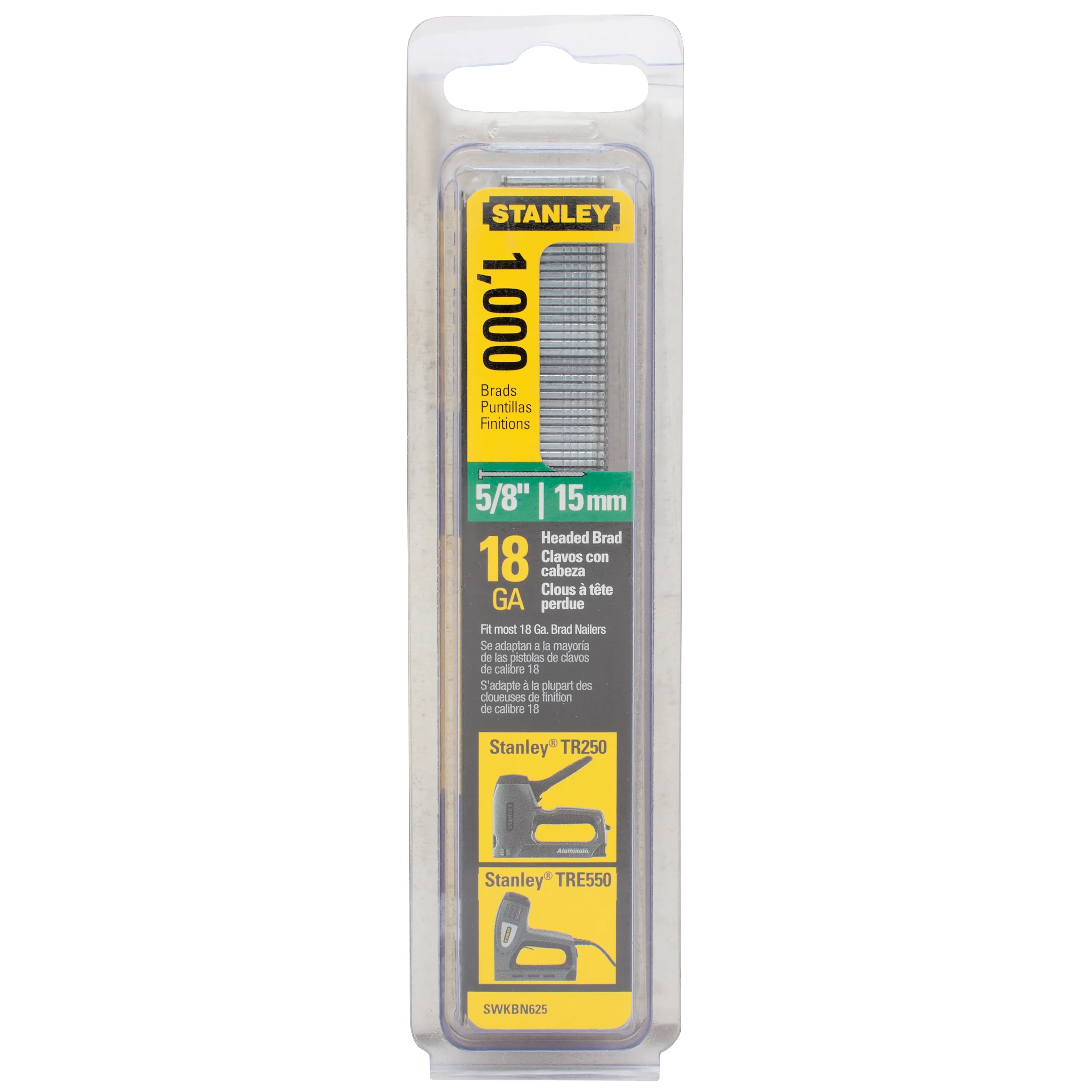 5/8-Inch Brad Nails, Pack Of 1,000