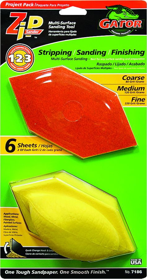 Zip Sander Multi Surface Sanding Tool Kit 6-Piece 2 Zip Sander Multi Surface Sanding Tool Kit 6-Piece