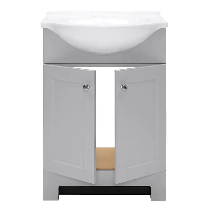 24-Inch Gray Euro Vanity Combo 2 24-Inch Gray Euro Vanity Combo