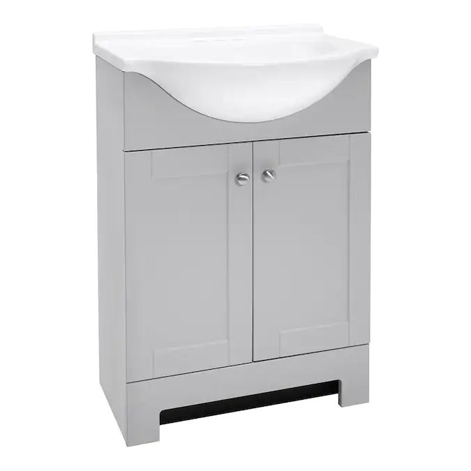 24-Inch Gray Euro Vanity Combo 4 24-Inch Gray Euro Vanity Combo