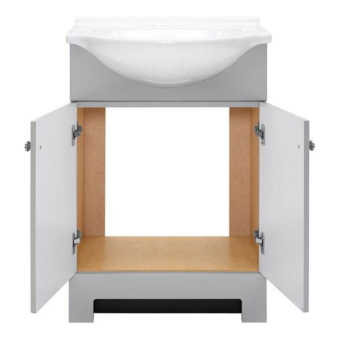 24-Inch Gray Euro Vanity Combo 5 24-Inch Gray Euro Vanity Combo