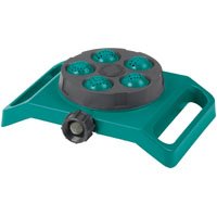 Stationary 5-Pattern Turret Lawn Sprinkler