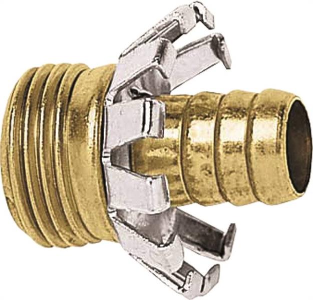 1/2-Inch Brass Male Clinch Hose Coupler