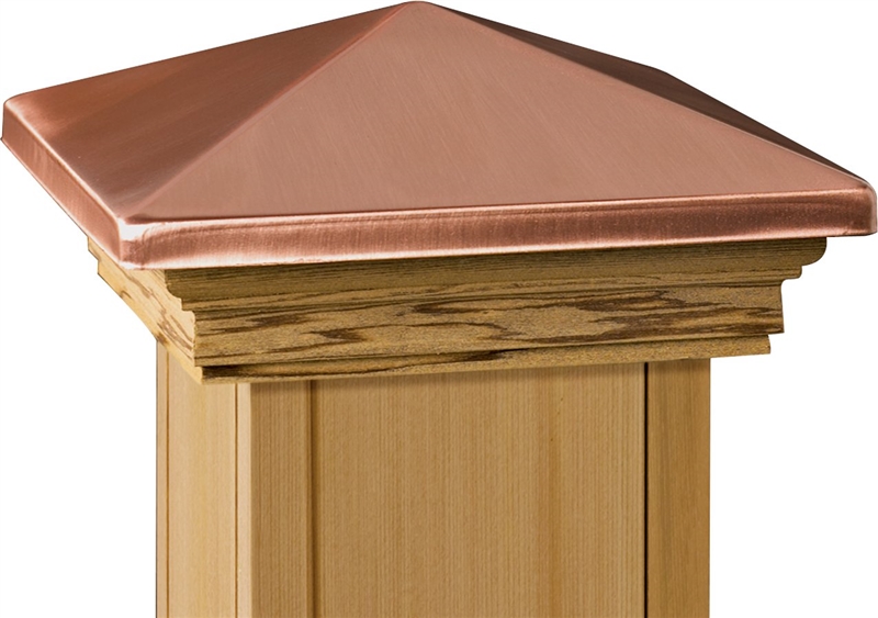 6 x 6-Inch Treated Copper Postcap