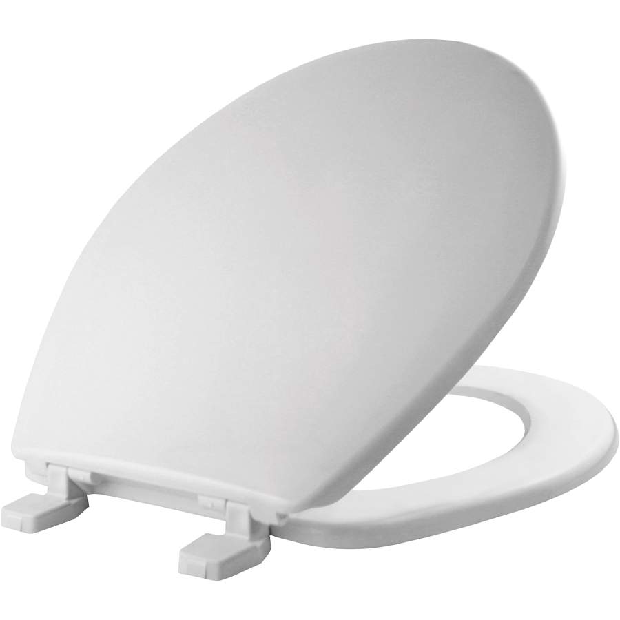 Round White Plastic Toilet Seat
