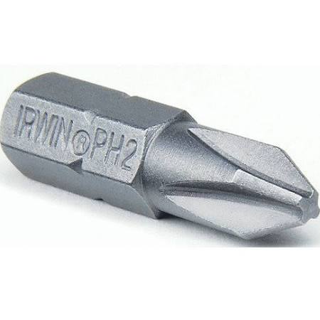 #2 S2 Steel Phillips Insert Screwdriver Bit, 2-Pieces
