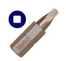 #1 Square S2 Steel Recess Insert Screwdriver Bit, 2-Pieces 2 #1 Square S2 Steel Recess Insert Screwdriver Bit, 2-Pieces