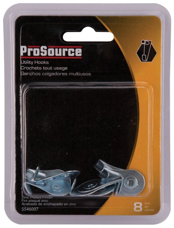 Zinc Plated Utility Hook, 8-Pack 2 Zinc Plated Utility Hook, 8-Pack