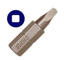 #2 Square S2 Steel Recess Insert Screwdriver Bit, 2-Pieces