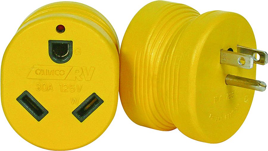Yellow Power Grip Rv Adapter