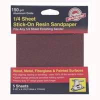150grit Psa 1/4 Sheet 5pk