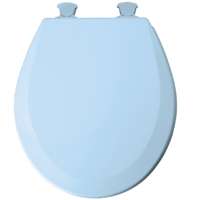 Round Sky Blue Toilet Seat