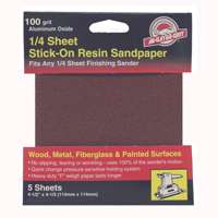 100 Grit Psa 1/4 Sheet 5pk