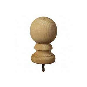 Marine Ornamental Tiffany Colonial Ball Post Top With Pressure Treated Base 5-1/4 In H