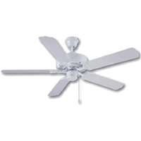 52-Inch White Indoor/Outdoor 5-Blade Ceiling Fan