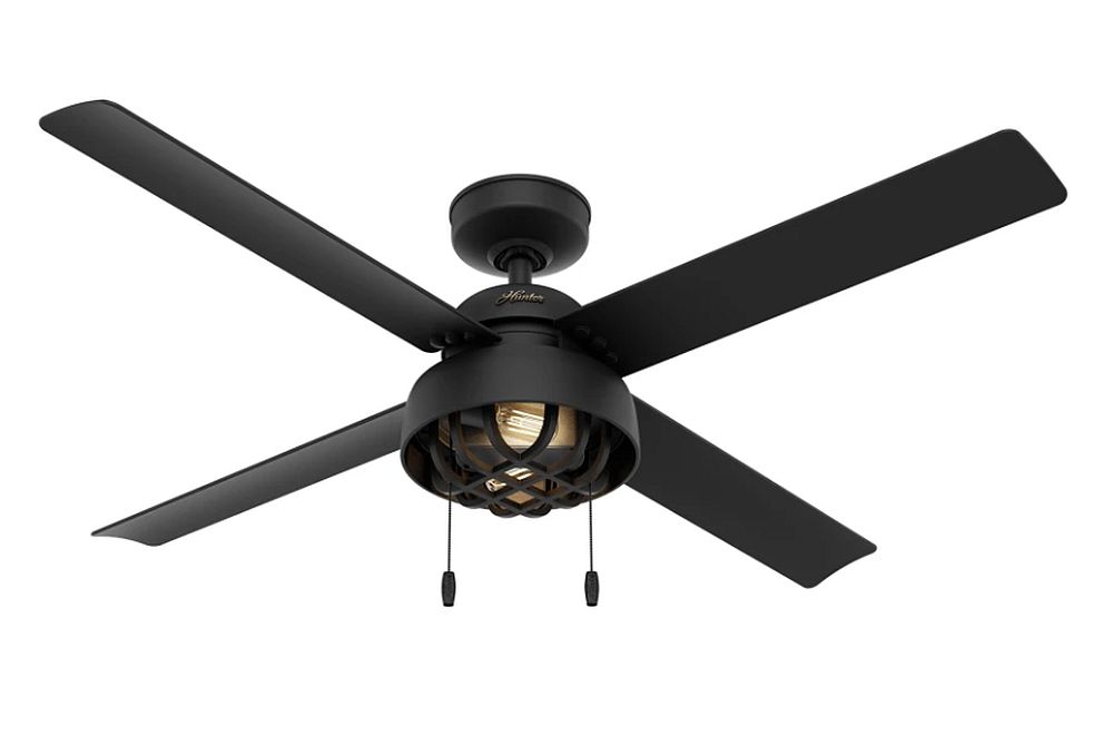 Spring Mill 52-Inch Matte Black Outdoor LED 4-Blade Ceiling Fan 13 Spring Mill 52-Inch Matte Black Outdoor LED 4-Blade Ceiling Fan
