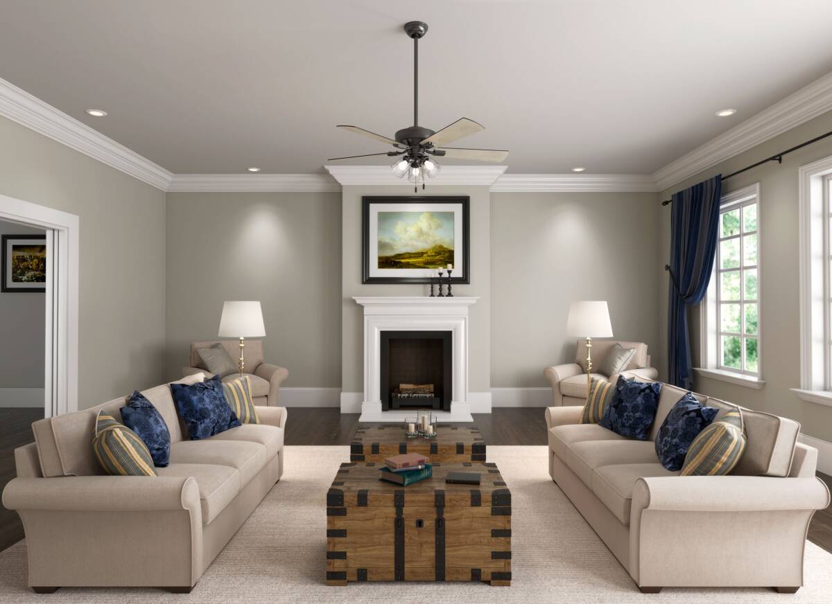 Crestfield 52-Inch Noble Bronze Indoor LED 5-Blade Ceiling Fan 10 Crestfield 52-Inch Noble Bronze Indoor LED 5-Blade Ceiling Fan