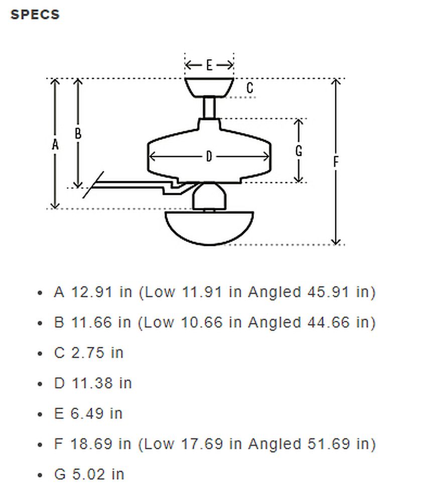 Crestfield 52-Inch Brushed Nickel Indoor LED 5-Blade Ceiling Fan