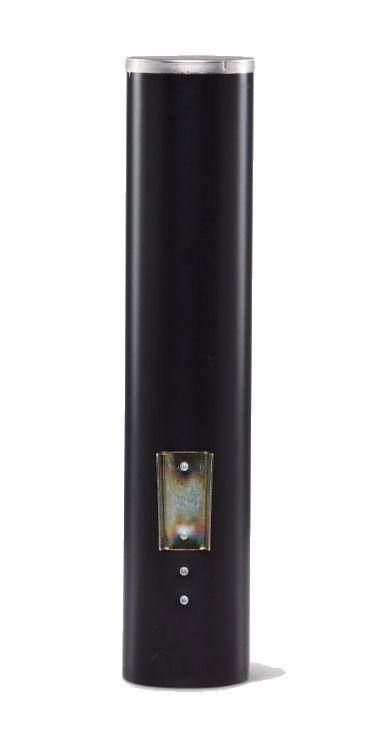 6-Ounce To 8-Ounce Black Plastic Cup Dispenser