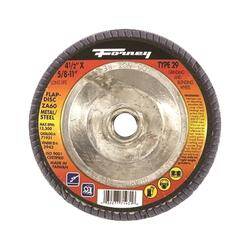 Depressed Center, Type 29 Flap Disc, 60-Grit, Medium Grade, Zirconia Aluminum, 5/8-11 Arbor