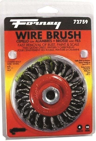 4-Inch Twist Knot Wire Wheel Brush