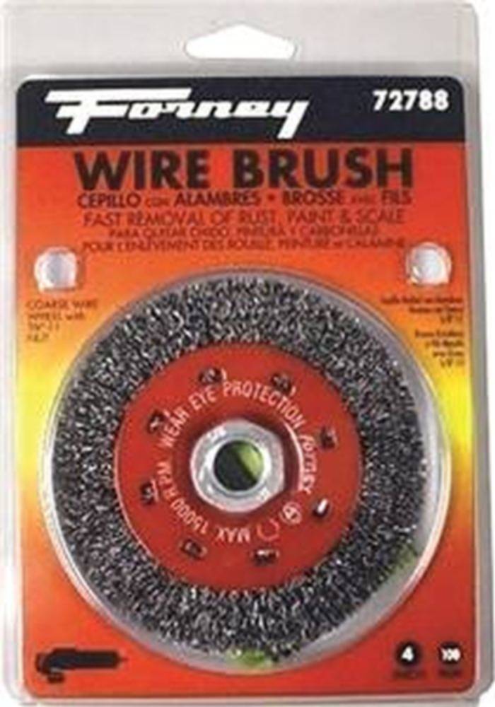 4-Inch Coarse Crimped Wire Wheel Brush