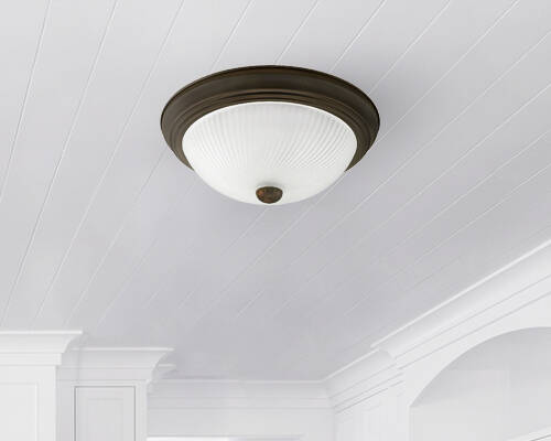 11 x 4-3/4-Inch 1-Light Oil Rubbed Bronze Flush Mount Ceiling Light Fixture, 2-Pack 3 11 x 4-3/4-Inch 1-Light Oil Rubbed Bronze Flush Mount Ceiling Light Fixture, 2-Pack