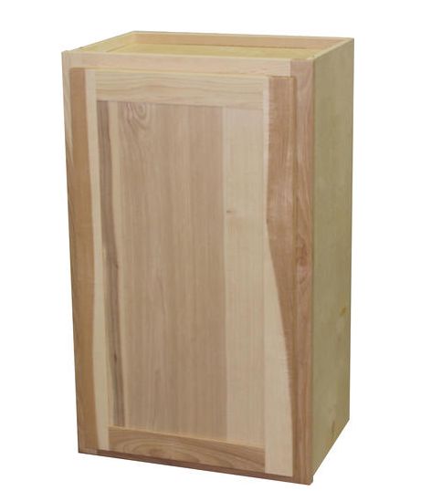 12 x 30 x 12-Inch Premium Ready To Finish Hickory Single Door Wall Cabinet 3 12 x 30 x 12-Inch Premium Ready To Finish Hickory Single Door Wall Cabinet