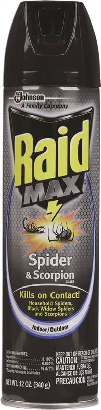 Raid Max Spider And Scorpion Killer 12-Ounce