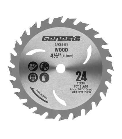 4-1/2-Inch 24-Teeth Tct Saw Blade