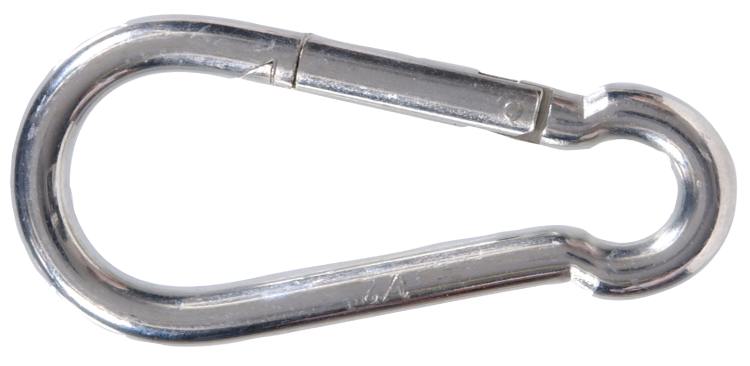 1/4-Inch Opening Zinc Plated Spring Snap Link