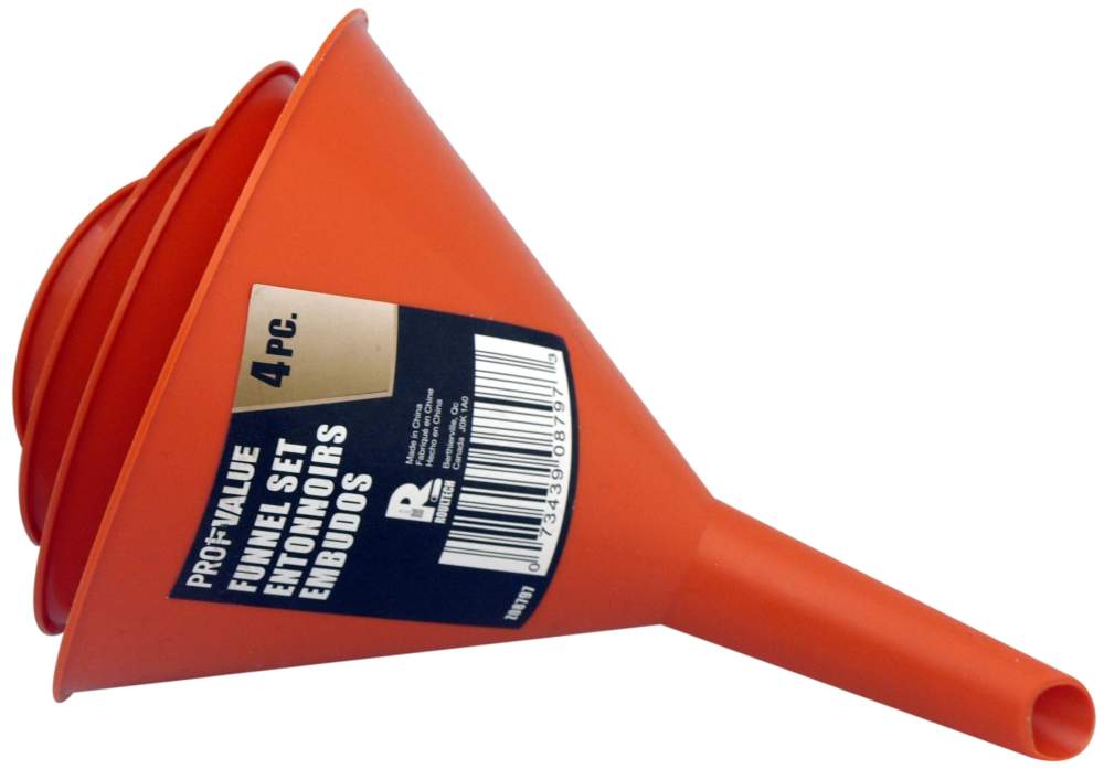4-Piece Orange Funnel Set