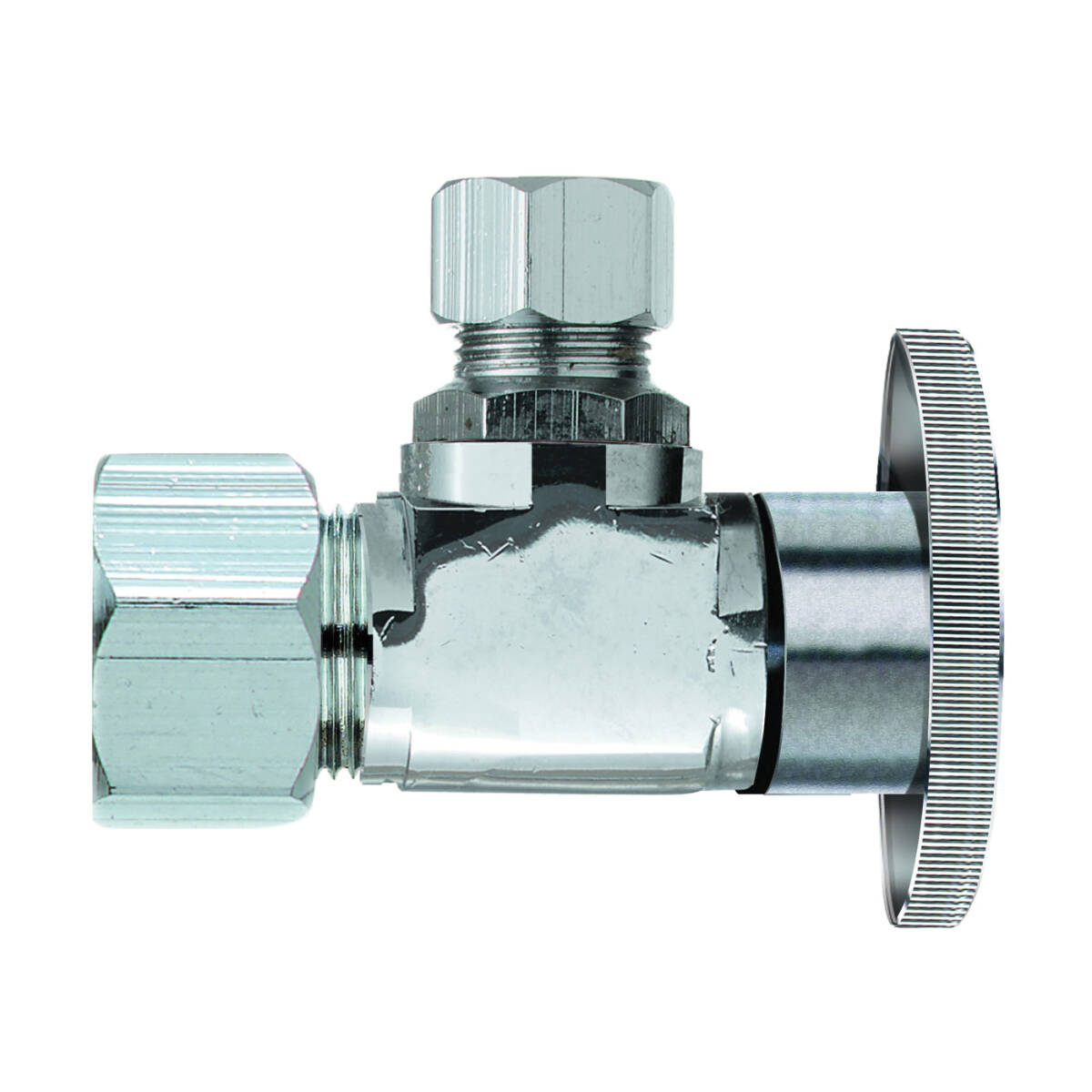 Plumb Pak PP61PCLF Shut-Off Valve, 5/8 x 3/8 in Connection, Compression, Brass Body