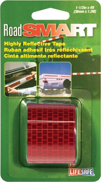 RoadSmart 1.5-Inch X 4-Foot Red Highly Reflective Tape