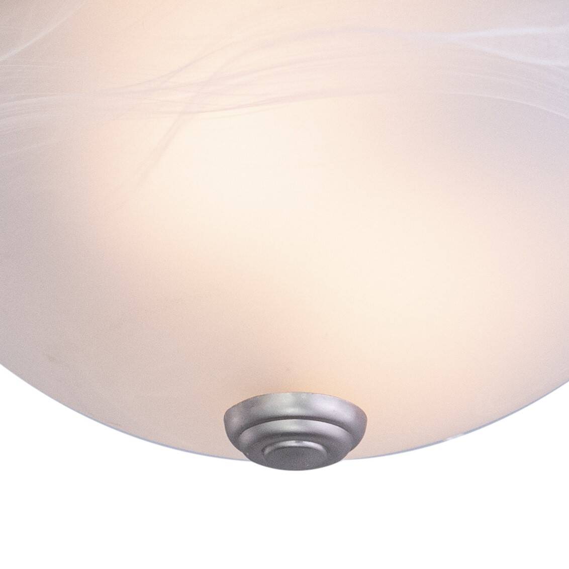 13-Inch Flush Mount Ceiling Light In Brushed Nickel 2-Pack 2 13-Inch Flush Mount Ceiling Light In Brushed Nickel 2-Pack