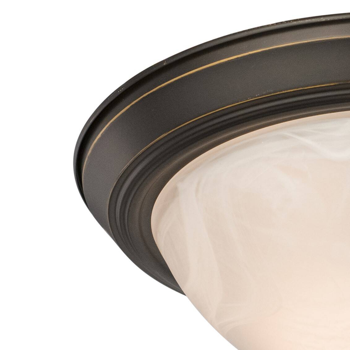 13-Inch Flush Mount Ceiling Light In Oil Rubbed Bronze 2-Pack